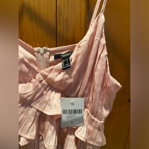 Pink Ruffle Mini Dress - Picture 2 of 4